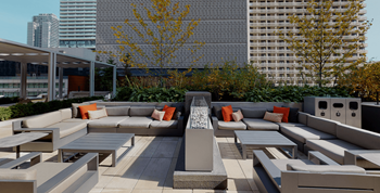 Outdoor terrace at the livmore